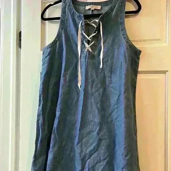 Loft denim size small dress - Picture 1 of 3